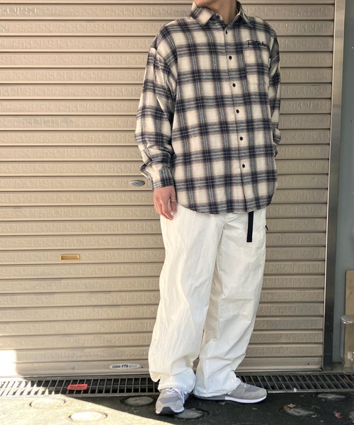 「Snap club」 イージーパンツ M ホワイト メンズ_画像6