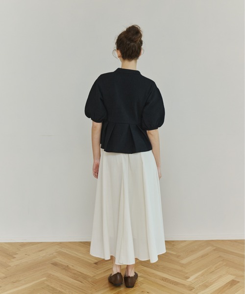 OLUN ニット セーター peplum knit tops/ペプラムニットトップス