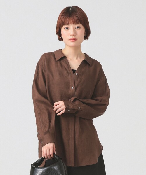 Ray BEAMS（レイ ビームス） リネンシャツ ブラウス シャツ 「7/31再 