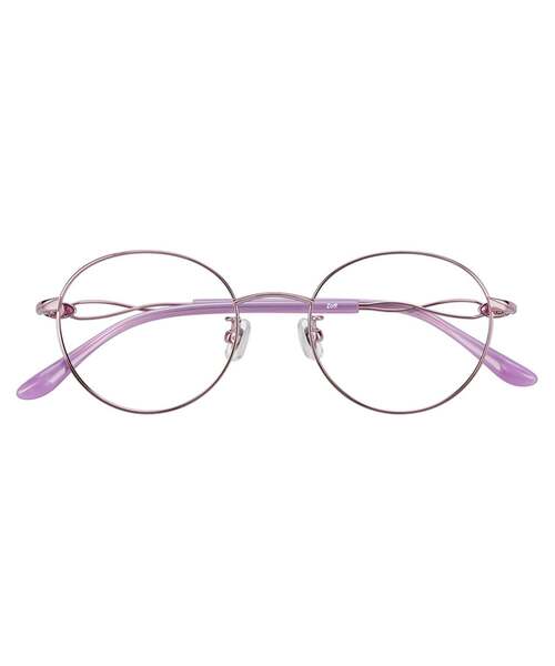 Zoff ゾフ★メガネ★中古★パープル Zoff（ゾフ） 伊達メガネ メガネ 眼鏡 レディース メンズ : ZOZOTOWN