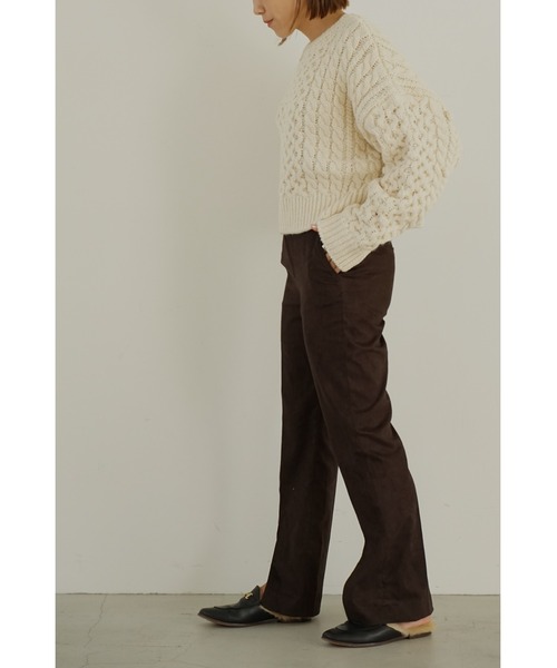 「LA PEAU DE GEM」 長袖ニット FREE アイボリー レディース_画像8