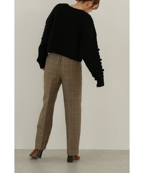 「LA PEAU DE GEM」 長袖ニット FREE アイボリー レディース_画像9