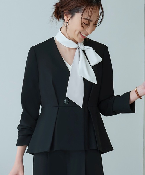 「RUIRUE BOUTIQUE」 パンツスーツ S ネイビー レディース_画像4