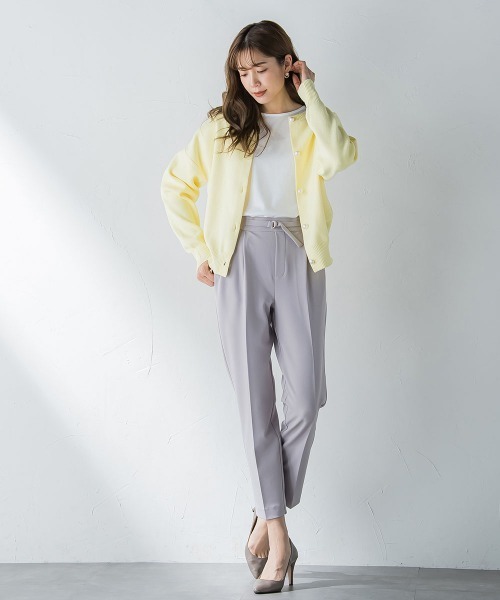 「ketty」 ニットカーディガン M イエロー レディース_画像2