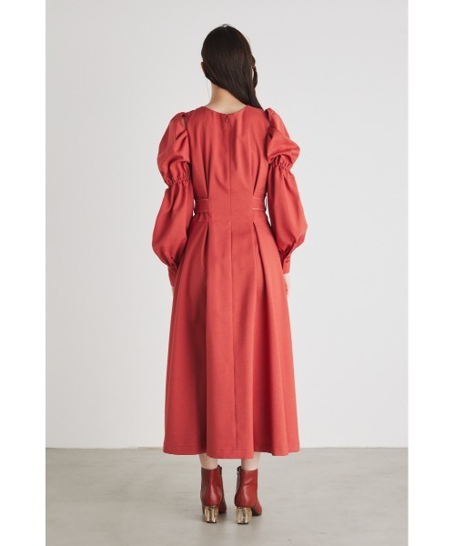 「rienda」 長袖ワンピース SMALL オレンジ レディース_画像4