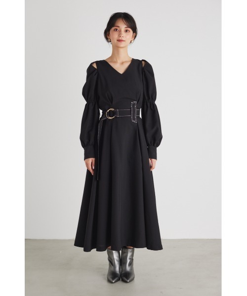 「rienda」 長袖ワンピース SMALL オレンジ レディース_画像8