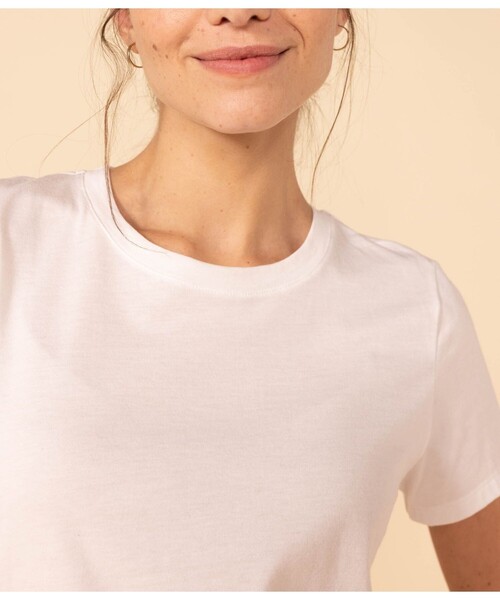 「PETIT BATEAU」 半袖Tシャツ LARGE ホワイト レディース_画像4