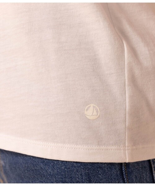 「PETIT BATEAU」 半袖Tシャツ LARGE ホワイト レディース_画像6