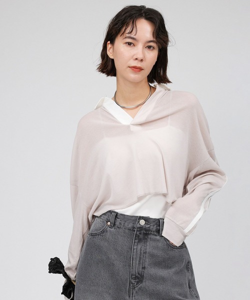 「St.Johns 3rd club」 長袖カットソー フリー ホワイト レディース_画像2