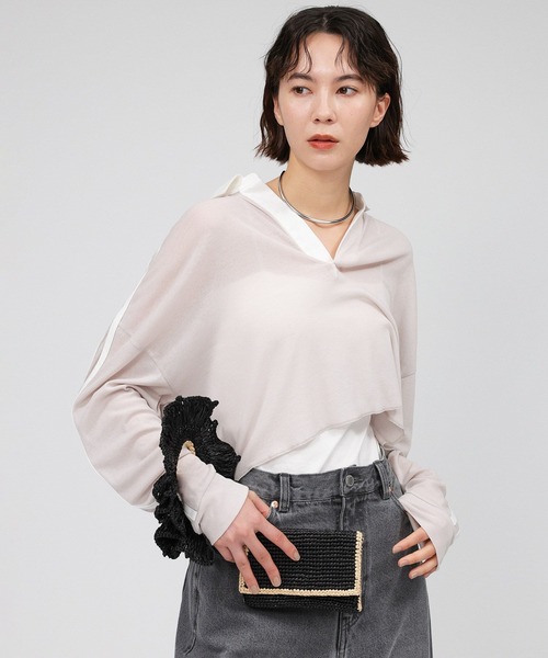 「St.Johns 3rd club」 長袖カットソー フリー ホワイト レディース_画像3