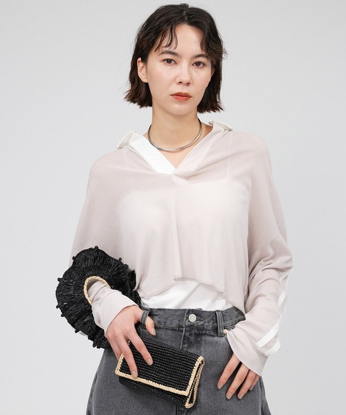 「St.Johns 3rd club」 長袖カットソー フリー ホワイト レディース_画像4