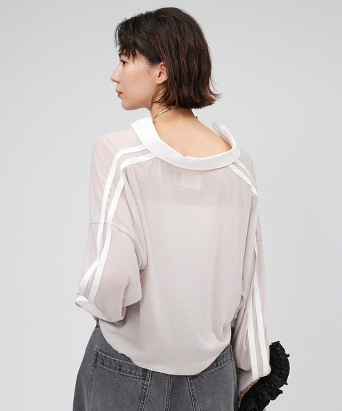 「St.Johns 3rd club」 長袖カットソー フリー ホワイト レディース_画像6