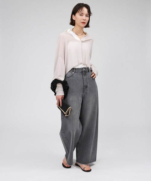 「St.Johns 3rd club」 長袖カットソー フリー ホワイト レディース_画像9