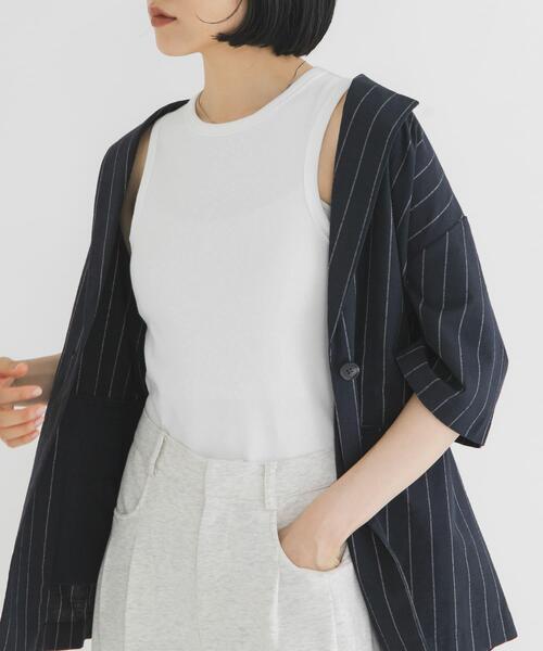 KBF（ケービーエフ） タンクトップ ノースリーブ クロップドタンク