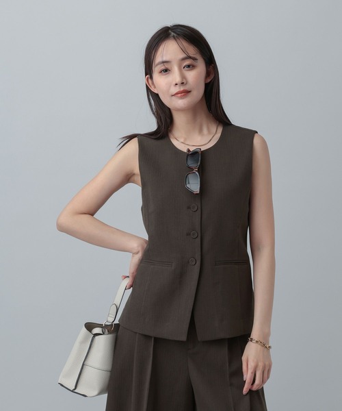 GLOBAL WORK（グローバルワーク） ベスト ジレ 夏 MATINEE LINE/リネン