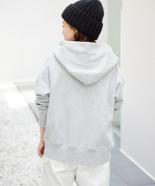 「Champion」 ジップアップパーカー FREE グレー レディースの画像