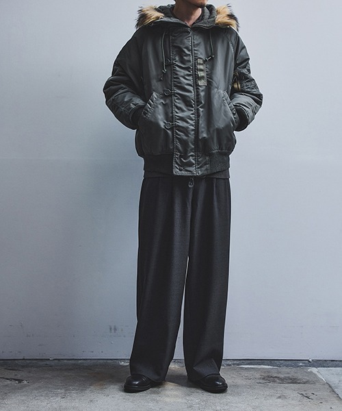 コート ジャケット marka / マーカ：別注 N-2B：M25F42BL01C「COR」 メンズの画像