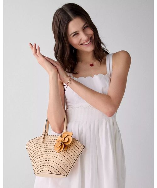 kate spade ラタン トートバッグ ドゥー イット オール ストロー ラージ トート | トート | ケイト