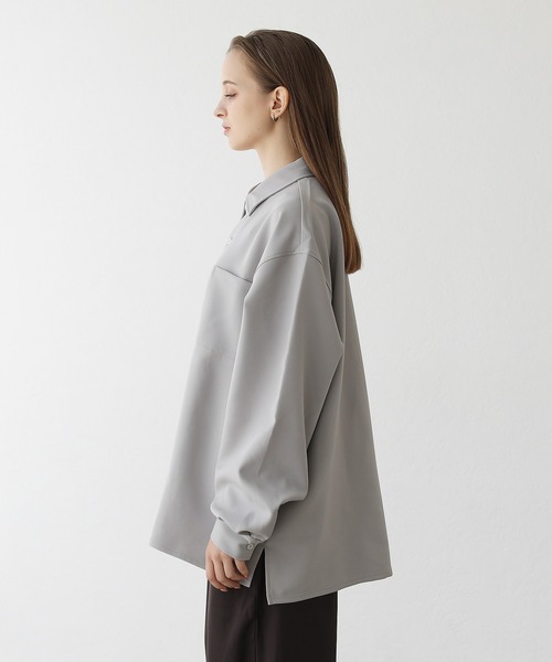 「LILL」 長袖シャツ M サックスブルー メンズ_画像3