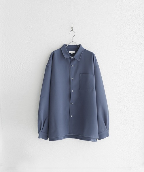 「LILL」 長袖シャツ M サックスブルー メンズ_画像5