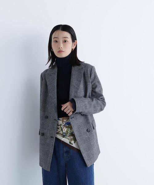 「NATURAL BEAUTY BASIC」 テーラードジャケット MEDIUM ネイビー レディース_画像4