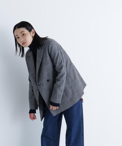 「NATURAL BEAUTY BASIC」 テーラードジャケット MEDIUM ネイビー レディース_画像6