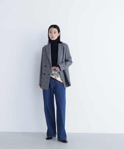 「NATURAL BEAUTY BASIC」 テーラードジャケット MEDIUM ネイビー レディース_画像7