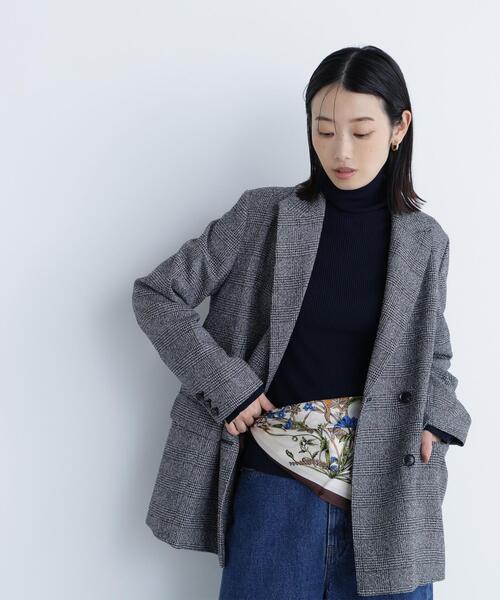 「NATURAL BEAUTY BASIC」 テーラードジャケット MEDIUM ネイビー レディース_画像8