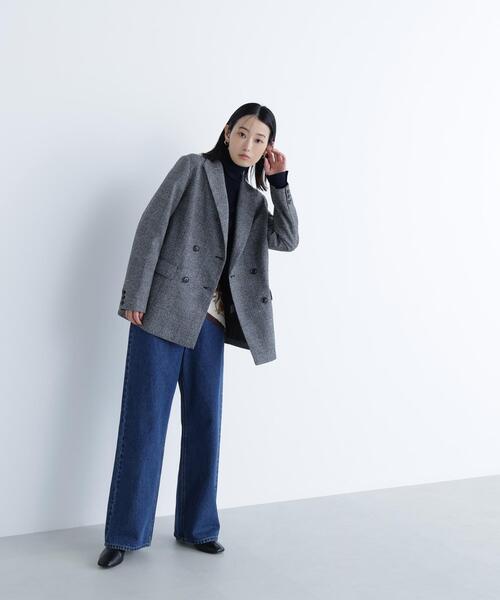「NATURAL BEAUTY BASIC」 テーラードジャケット MEDIUM ネイビー レディース_画像9