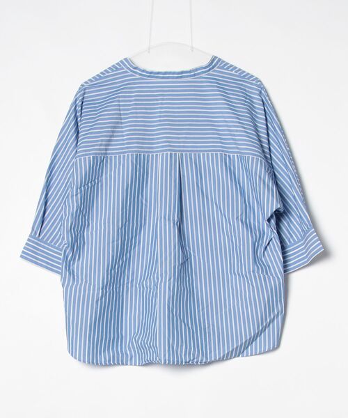 「green label relaxing」 7分袖シャツ FREE ブルー レディース_画像2