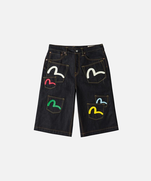 EVISU（エヴィス） ジーンズ HT MULTI-POCKET DENIM SHORT メンズ