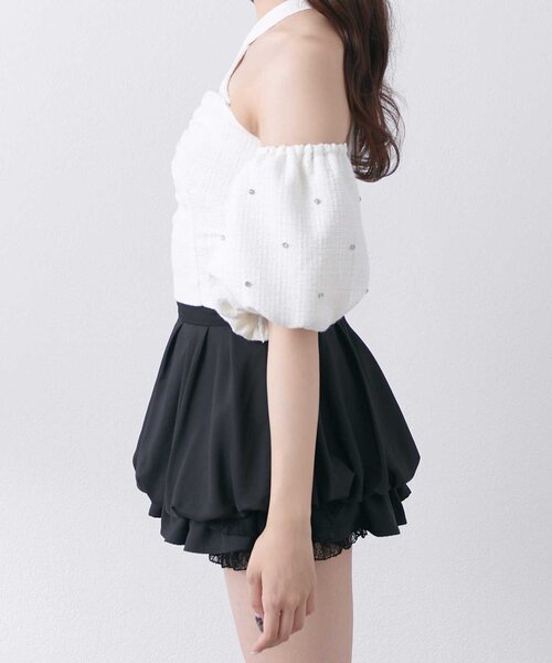 Belle Charme ブラウス シャツ 半袖 「Belle Charme」Jewel