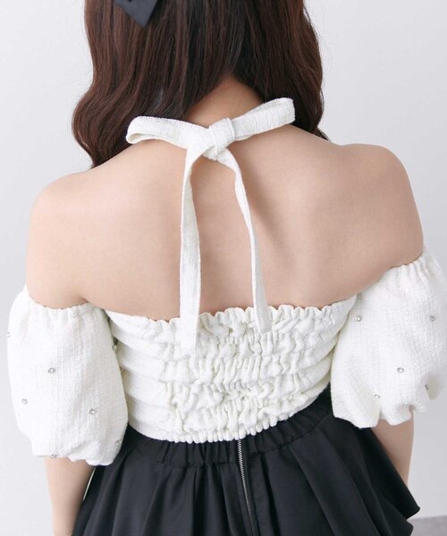 Belle Charme ブラウス シャツ 半袖 「Belle Charme」Jewel
