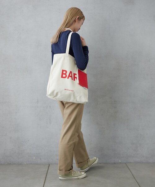 「BIRTHDAY BAR」 トートバッグ 0 アイボリー レディース_画像4