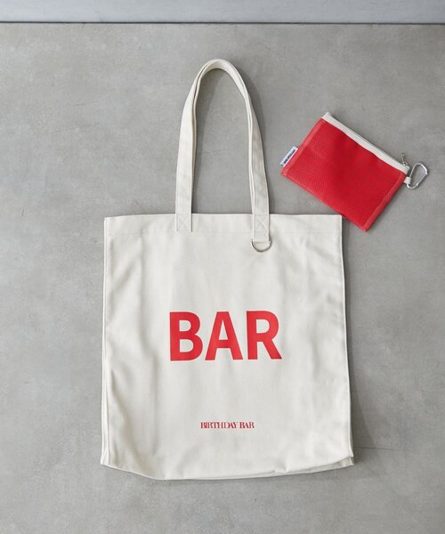 「BIRTHDAY BAR」 トートバッグ 0 アイボリー レディース_画像7