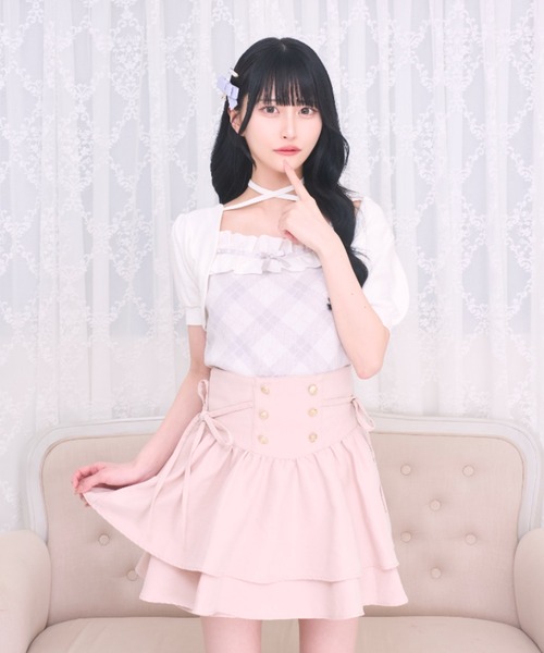 LAFARY（ラファリー） スカート コルセットティアードスカパン