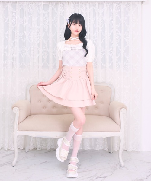LAFARY（ラファリー） スカート コルセットティアードスカパン
