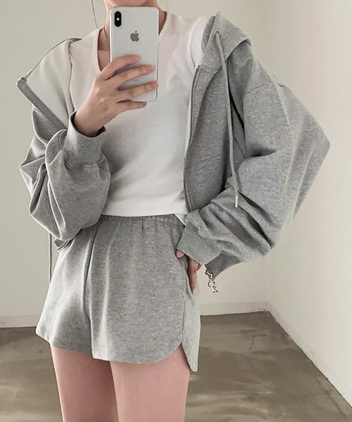 「Girly Doll」 ジップアップパーカー F ブラック レディース_画像7