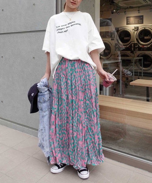 「CORNERS」 ロングスカート M ネイビー レディース_画像2