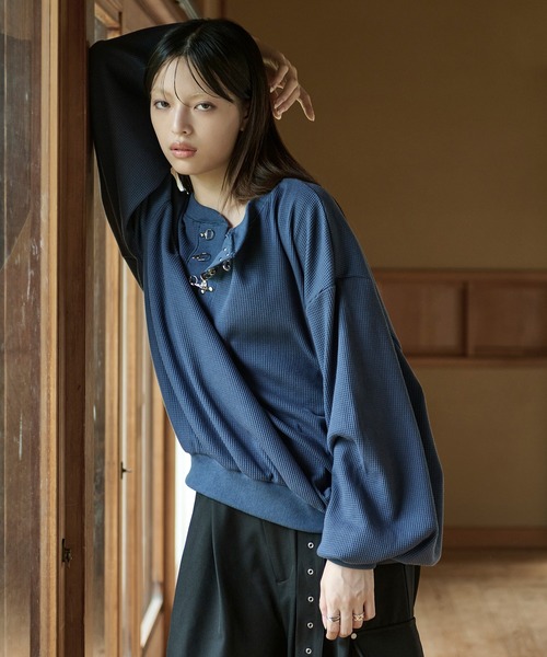 「狐独」 長袖Tシャツ MEDIUM アイボリー メンズ_画像4