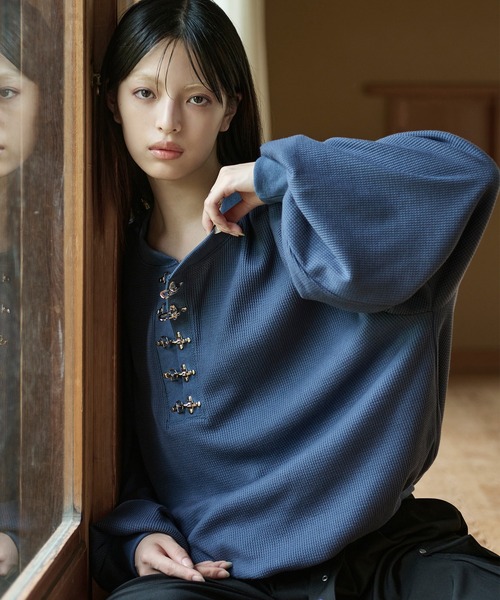 「狐独」 長袖Tシャツ MEDIUM アイボリー メンズ_画像6