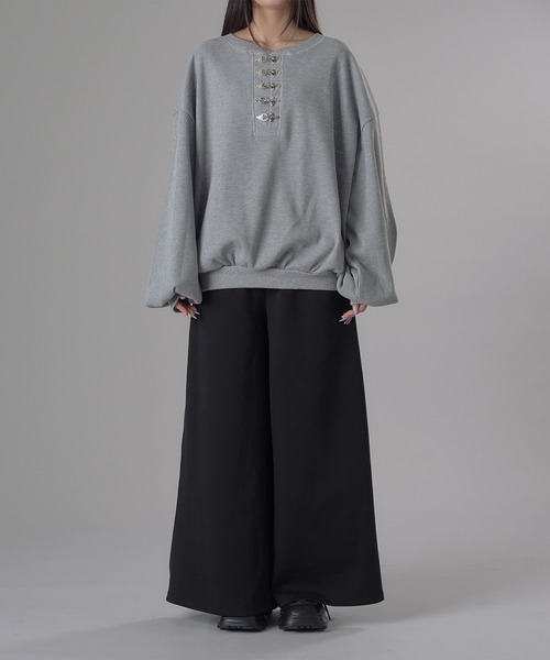 「狐独」 長袖Tシャツ MEDIUM アイボリー メンズ_画像9