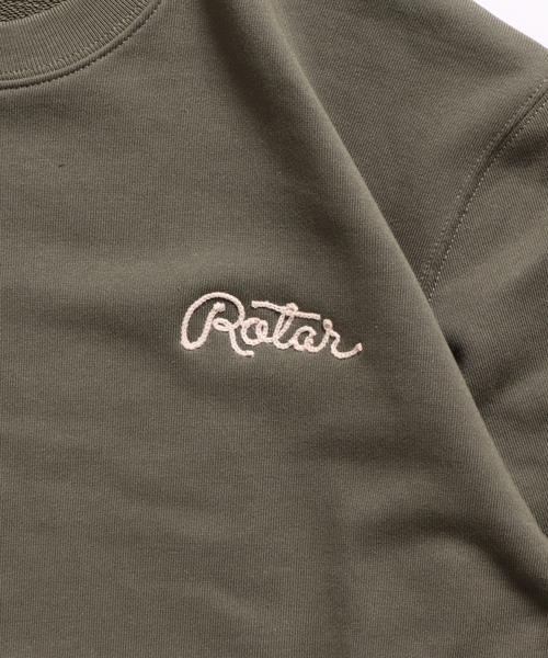 「ROTAR」 スウェットカットソー MEDIUM ライトオリーブ メンズ_画像4