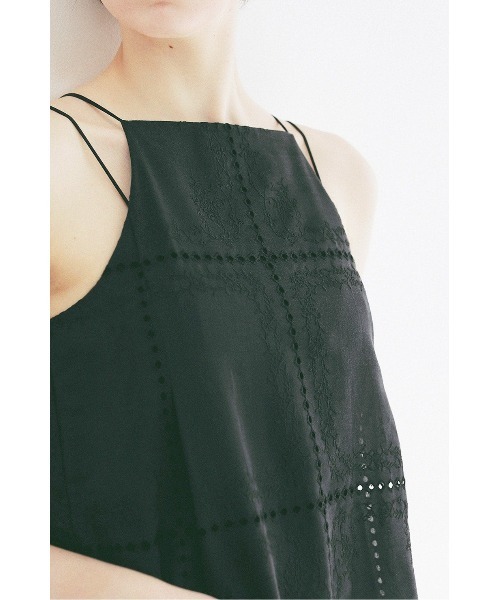 CLANE（クラネ） オールインワン EMBROIDERY LACE CAMI ALL IN ON