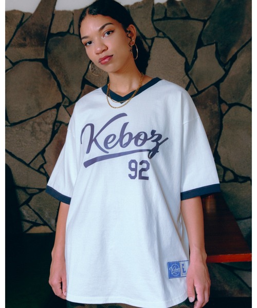 KEBOZ（ケボズ） tシャツ V92 RINGER S/S TEE メンズ レディース