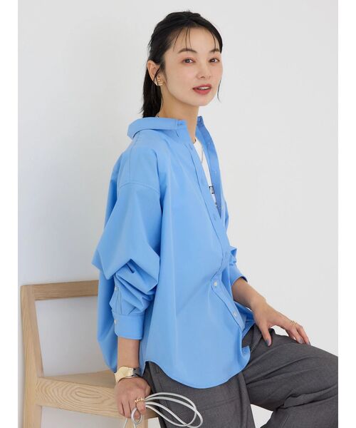 「AMERICAN HOLIC」 長袖シャツ M サックスブルー レディース_画像8