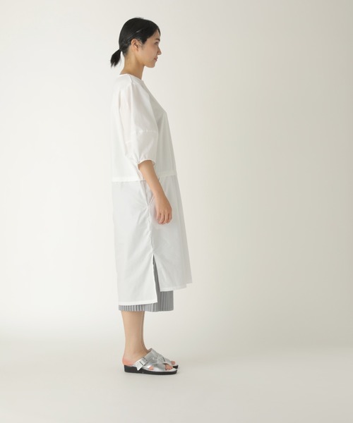 「ZUCCa」 半袖ワンピース M size カーキ レディース_画像3