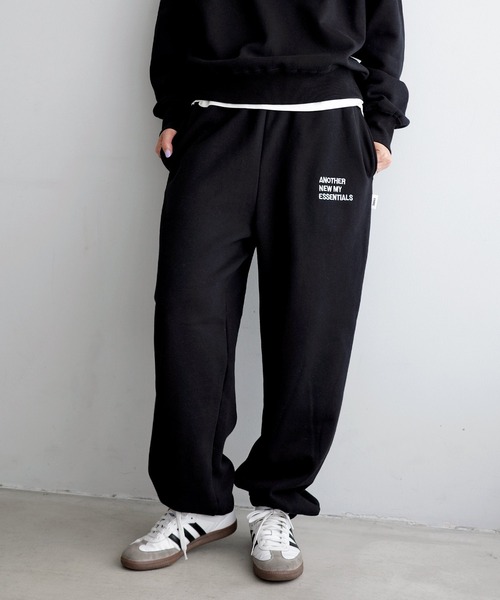 「ANME」 イージーパンツ X-LARGE ブラック レディース_画像2