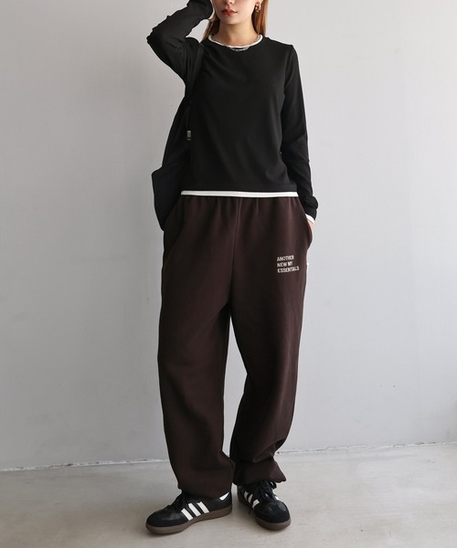 「ANME」 イージーパンツ X-LARGE ブラック レディース_画像8