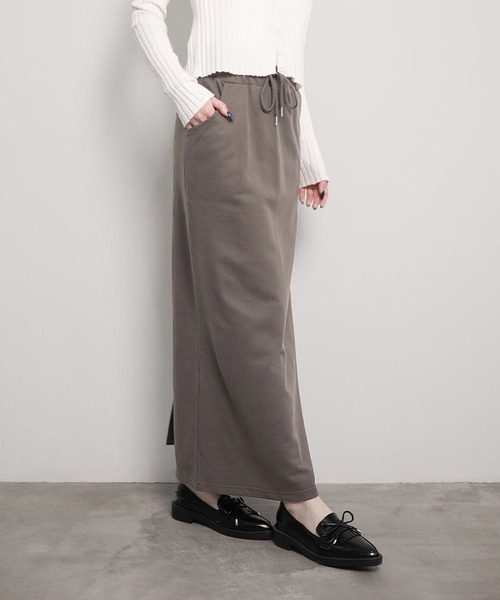 aimoha（アイモハ） スカート コットンスウェットマキシスカート (LV